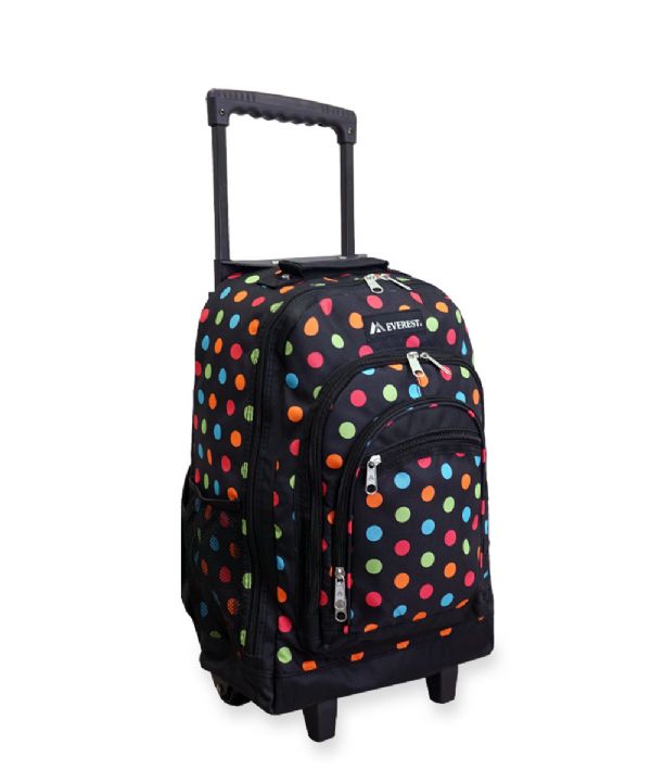 EVEREST WHEELED BACKPACK W/PATTERN