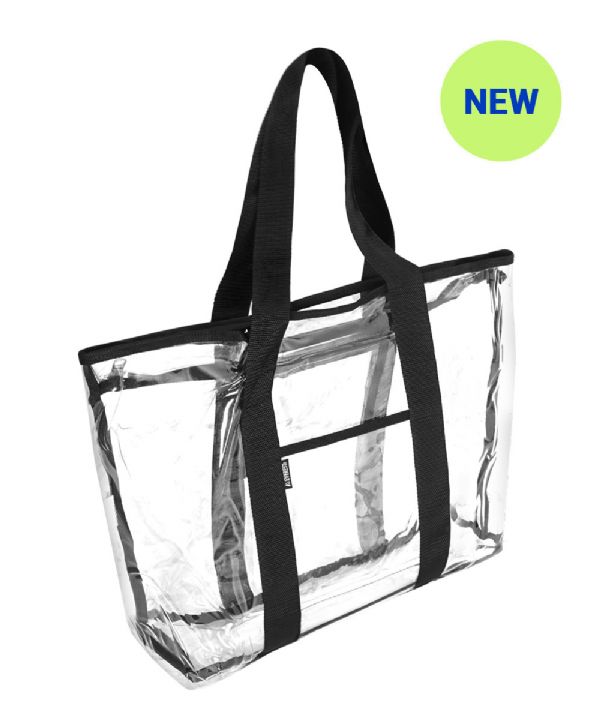 EVEREST HEAVY DUTY CLEAR SHOPPING TOTE
